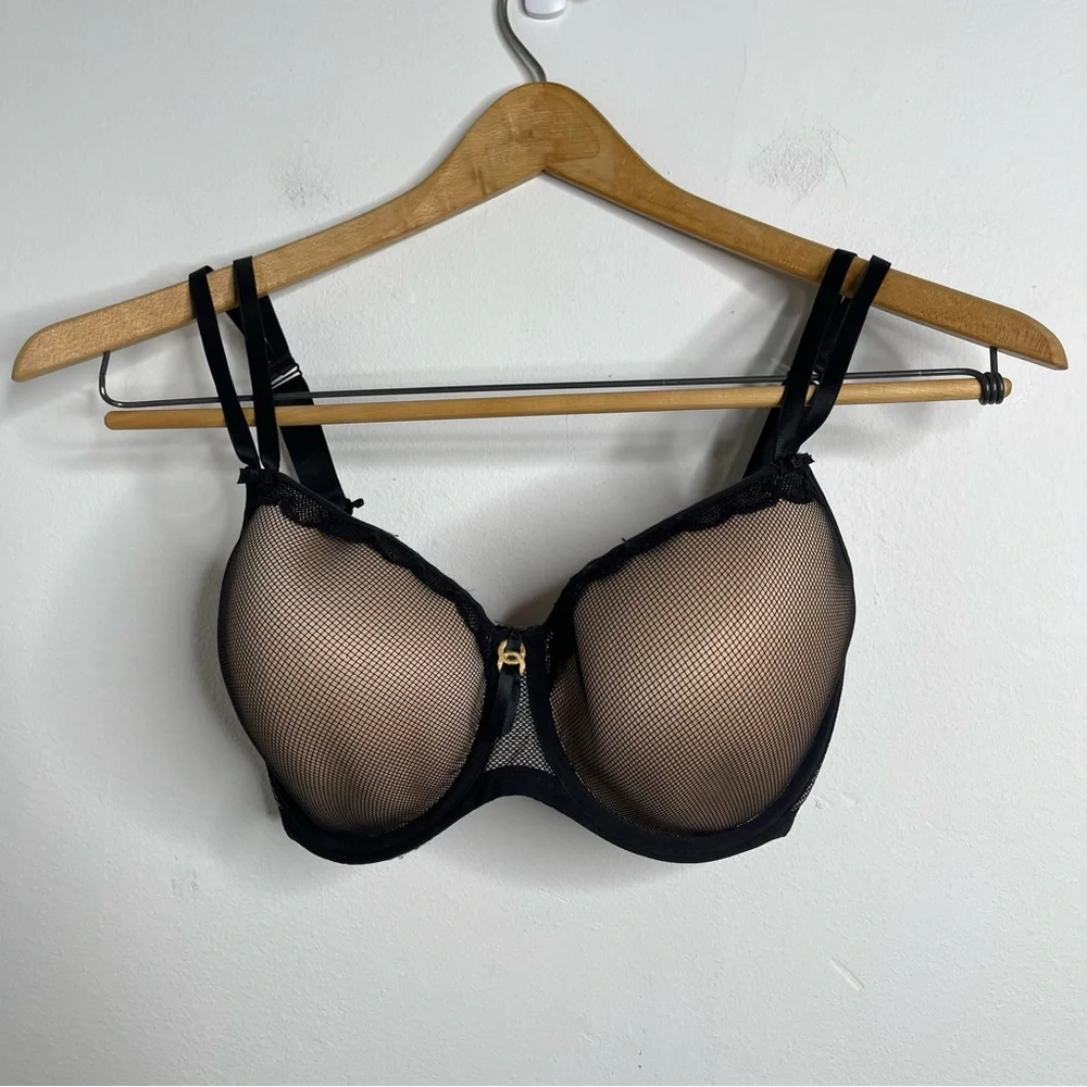 Freya Black Mesh Bra - Picture 6 of 16